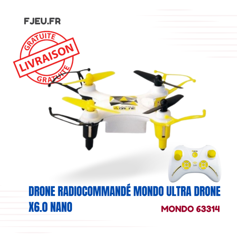 Drone radiocommandé MONDO Ultra Drone X6.0 Nano