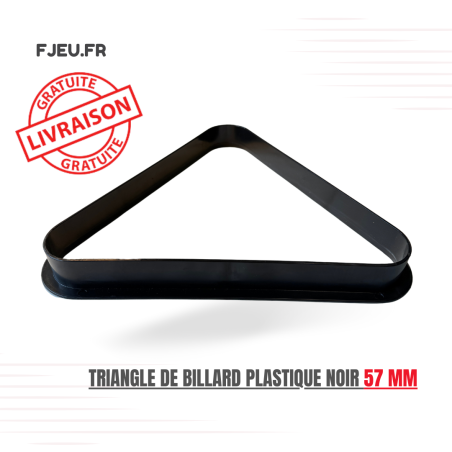 Triangle de billard plastique Noir 57 mm