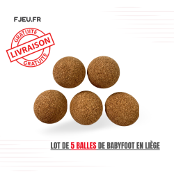 Lot de 5 balles de babyfoot...