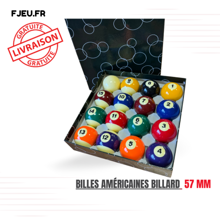 Billes Américaines Billard  57 mm