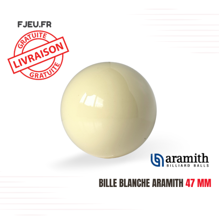 Bille blanche Aramith 47 mm