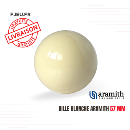 Bille blanche Aramith 57 mm