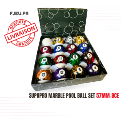 Supapro Marble Pool Ball Set 57mm BCE