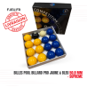 Billes Pool Billard Pro Jaune & Bleu 50,8 Mm - Supreme