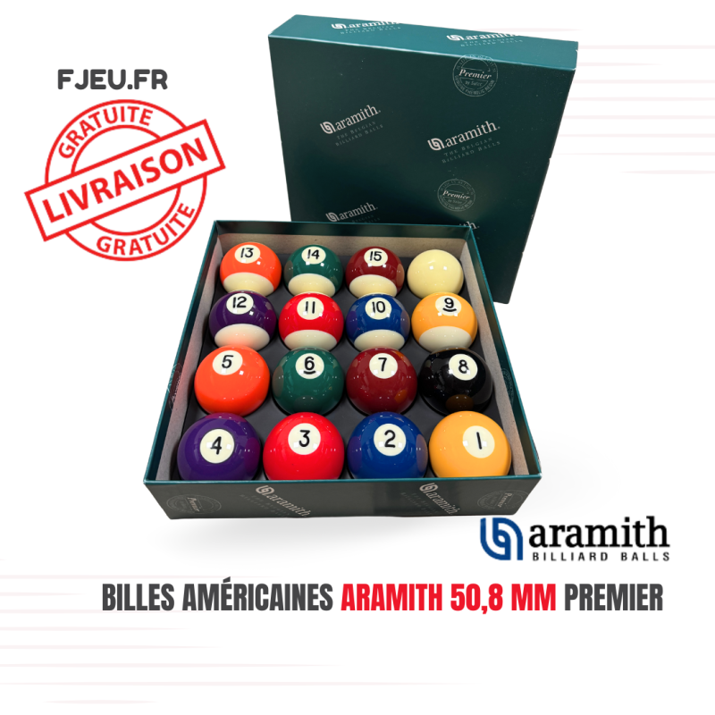 Billes Américaines 50,8 Mm Premier  - Aramith