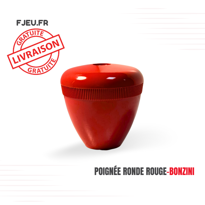 Poignée ronde rouge-BONZINI