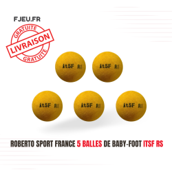 Roberto Sport France 5 balles de Baby-Foot ITSF RS