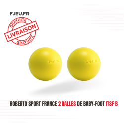 Roberto Sport France 2 balles de Baby-Foot ITSF B