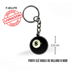 porte clé boule de billard...