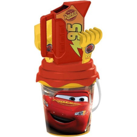 Seau garni de plage - Disney Cars - Mondo - Jouets de plage pour enfant mixte à partir de 3 ans