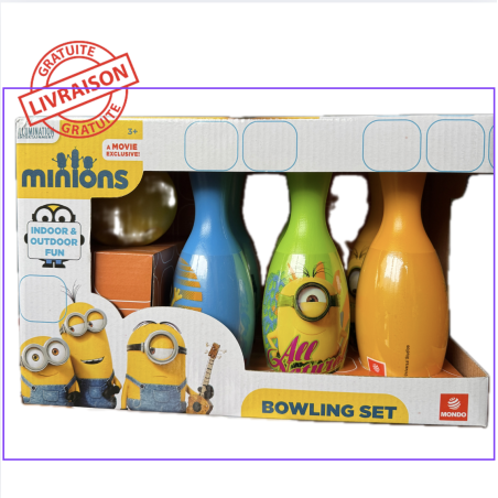LES MINIONS Jeu de Quilles / Bowling - Enfant - Mixte