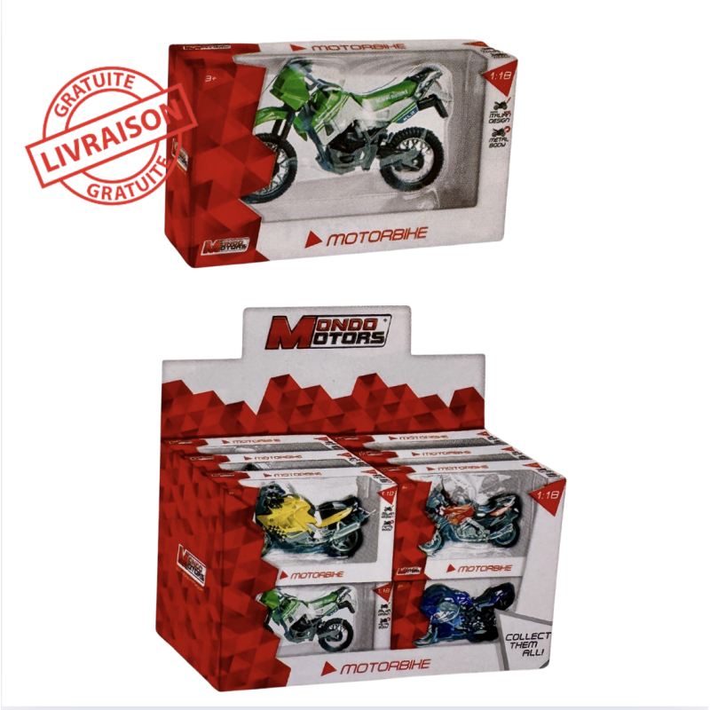 Motos Miniatures 1:18 MONDO – Modèles Réalistes à Collectionner
