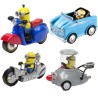 Véhicules Minions moulés 1:43 - Voiture grise et moteur bleu