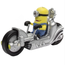 Véhicules moulés Minions-moteur gris.