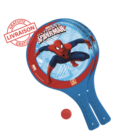 Raquettes de plage Spiderman – Jeu plein air enfant dès 3 ans