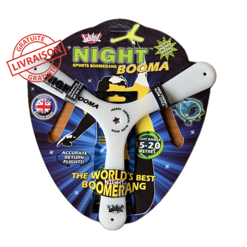 Boomerang lumineux Wicked Night Magic – Différents coloris