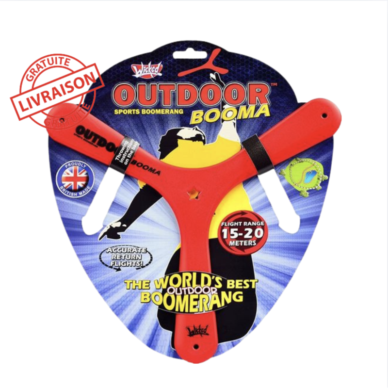 Boomerang extérieur Wicked – Vol magique 15-20 m, dès 8 ans