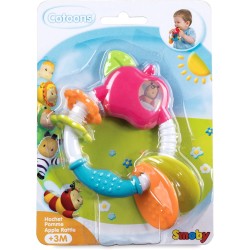 Hochet bébé pomme Cotoons SMOBY – Jouet d’éveil coloré