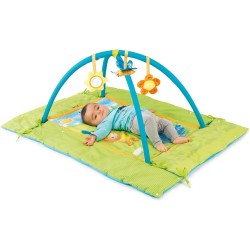 Cotoons Aire d’Éveil Bleu - Tapis d’éveil bébé avec accessoires