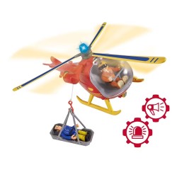 Hélicoptère Sam le Pompier Smoby + Figurine – Jouet de sauvetage