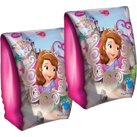 Brassards enfant Princesse Sofia – Lot de 2 bouées roses