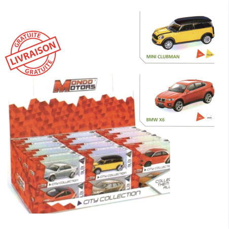 Voiture Miniature 1:43 Mondo Motors – Modèle Aléatoire City