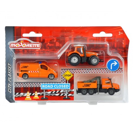 Véhicules de service urbain 1/64 – Set Majorette 3 pièces