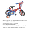 Vélo Pat'Patrouille MONDO 12" Garçon - Rouge Bleu Chase Marcus