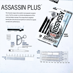 Harrows Assassin Plus 18g Soft Tip – Tungstène 85 % pro