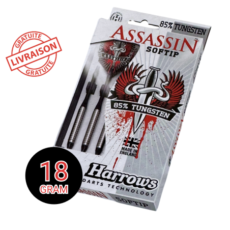 Fléchettes Harrows Assassin Soft Tip 18g – Haute précision pro