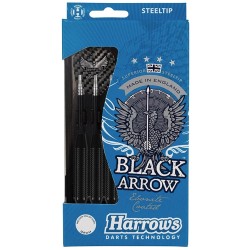 Fléchettes Harrows Black Arrow - Lot de 3 - Pointe Acier - 20 grammes