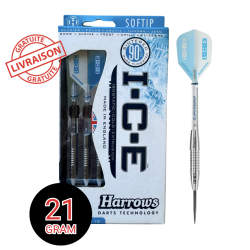 Fléchettes Harrows I.C.E 21g – Pointe acier pro 90% tungstène