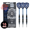 Jeu de 3 fléchettes Harrows Pirate nylon bleu 16 grammes - Soft Tip