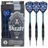 Jeu de 3 fléchettes Harrows Pirate nylon bleu 16 grammes - Soft Tip