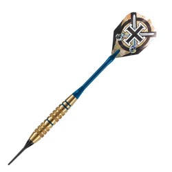 Jeu de 3 Fléchettes Harrows Corsair 18g - Pointe Nylon Bleue