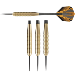 Fléchettes acier Harrows Club Brass 21g – Laiton doré