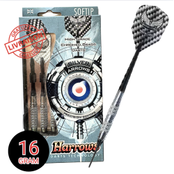 Fléchettes Harrows Silver Arrows Softip – 3x16g en laiton