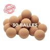 Balles de baby-foot en liège – Pack pro de 30 homologuées BONZINI